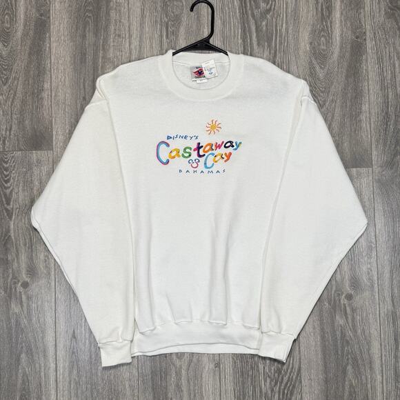 Disney Other - VINTAGE Disney Cruise Line Sweatshirt Adult Large Castaway Cay Bahamas USA NWT